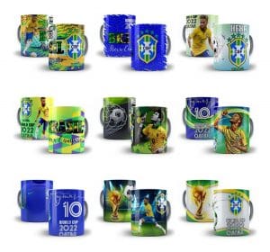 Artes Caneca Da Copa 2022 Sublimação Corel E Photoshop