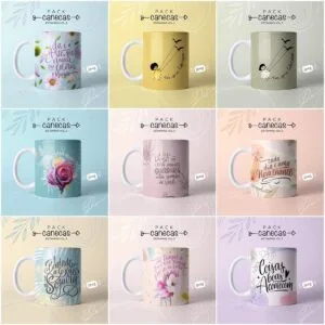Artes Caneca Dia Das Mulheres Frases Motivacionais Em Jpg