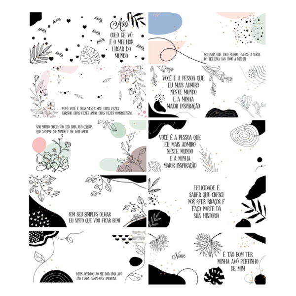 Artes Caneca Dia dos Avós Bisavós Sublimação Editável Corel