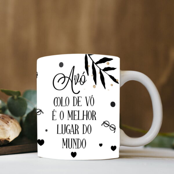 Artes Caneca Dia dos Avós Bisavós Sublimação Editável Corel
