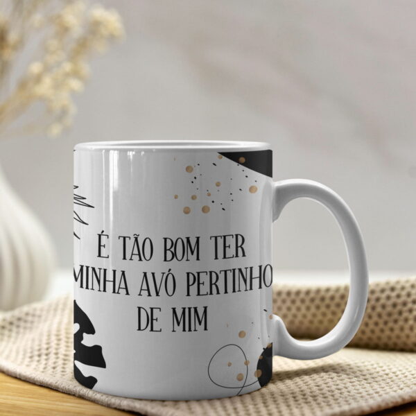 Artes Caneca Dia dos Avós Bisavós Sublimação Editável Corel