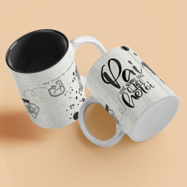 Artes Caneca Dia dos Pais das Galáxias Sublimação Frases