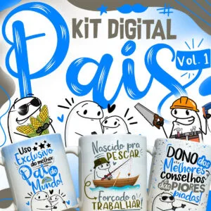 Artes Caneca Dia dos Pais Fundos Florks e Frases Pai Herói