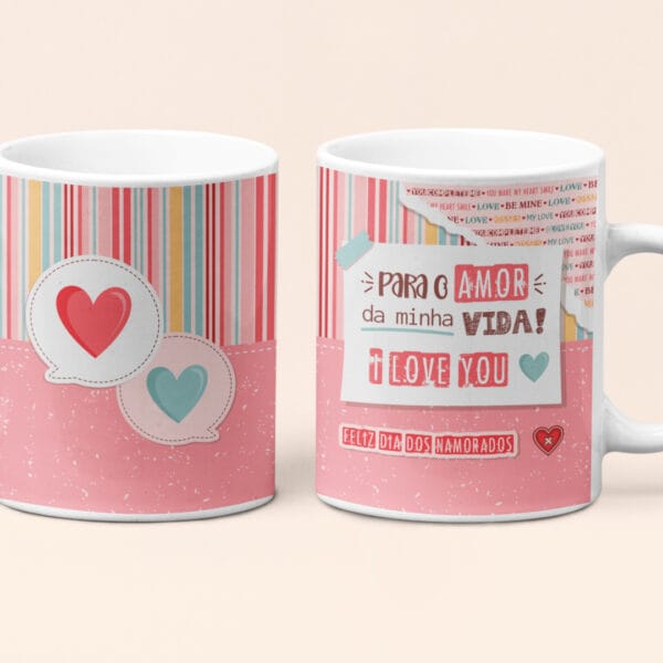 Artes Caneca Eternos Namorados 2024 Frases Amor Love Png