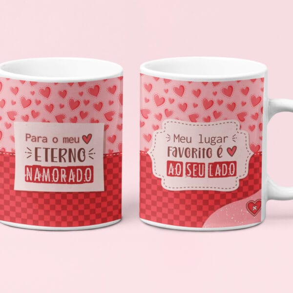 Artes Caneca Eternos Namorados 2024 Frases Amor Love Png