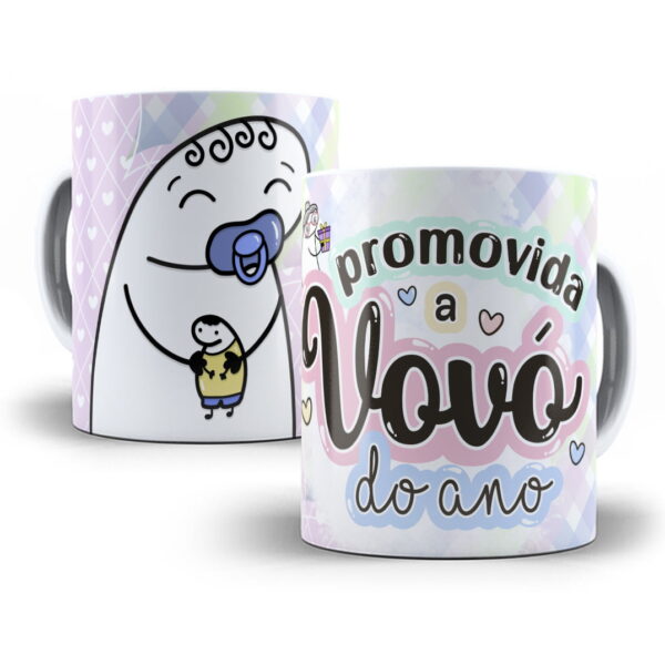 Artes Caneca Flork Avós Sublimação Editável em Corel Draw