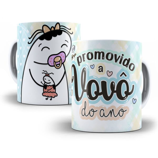 Artes Caneca Flork Avós Sublimação Editável em Corel Draw