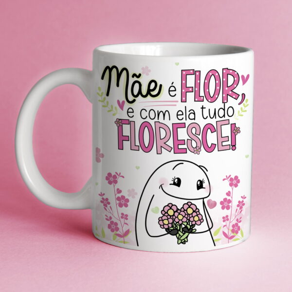 Artes Caneca Flork Dia das Mães Arquivos Sublimação Png