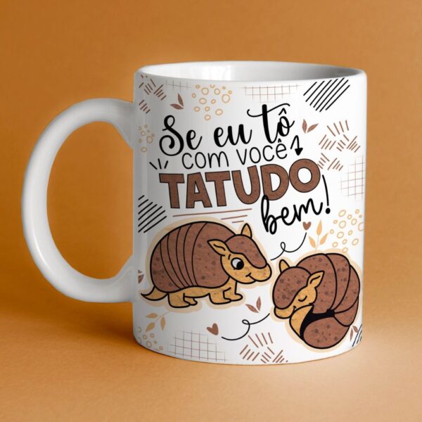 Artes Caneca Flork Dia dos Namorados Frases e Ilustrações