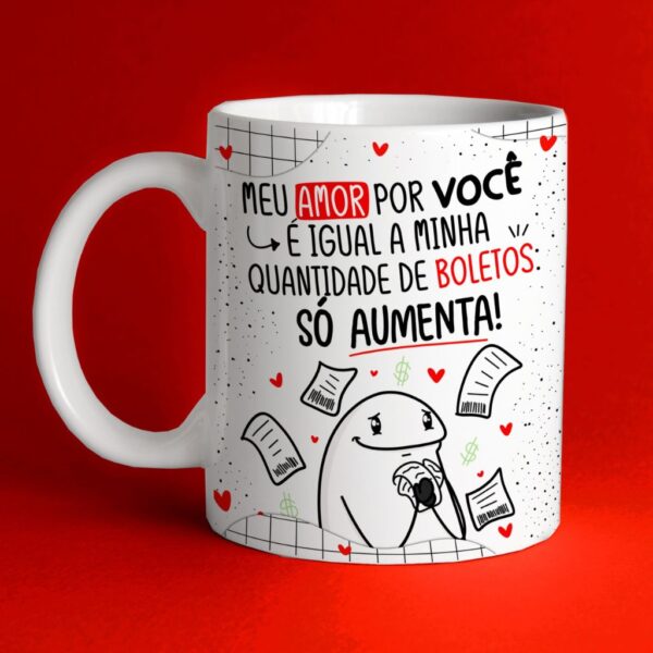 Artes Caneca Flork Dia dos Namorados Frases e Ilustrações