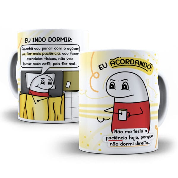Artes Caneca Flork Frases Engraçadas Sublimação Humor