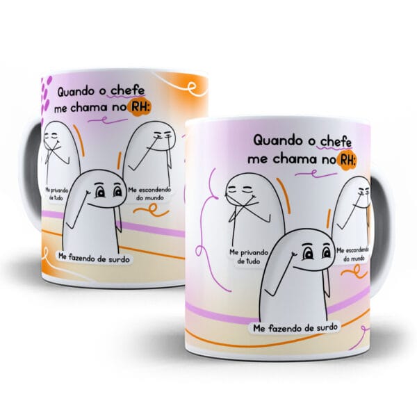 Artes Caneca Flork Frases Engraçadas Sublimação Humor