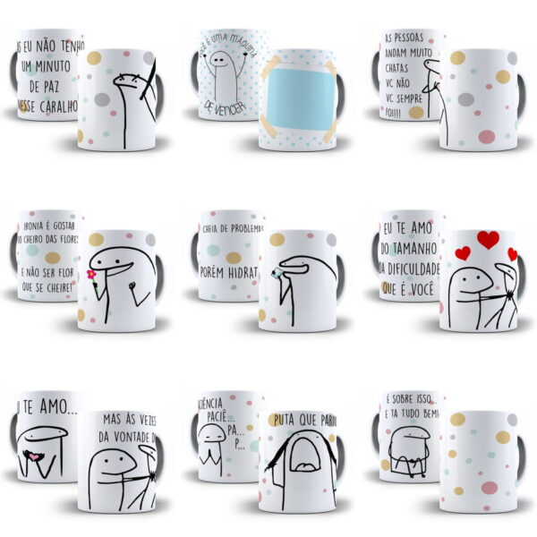 Artes Caneca Flork Meme 110 Arquivos Em Corel Sulimação