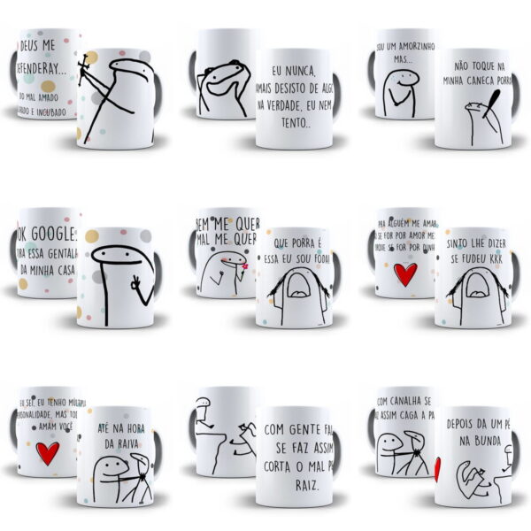 Artes Caneca Flork Meme 110 Arquivos Em Corel Sulimação