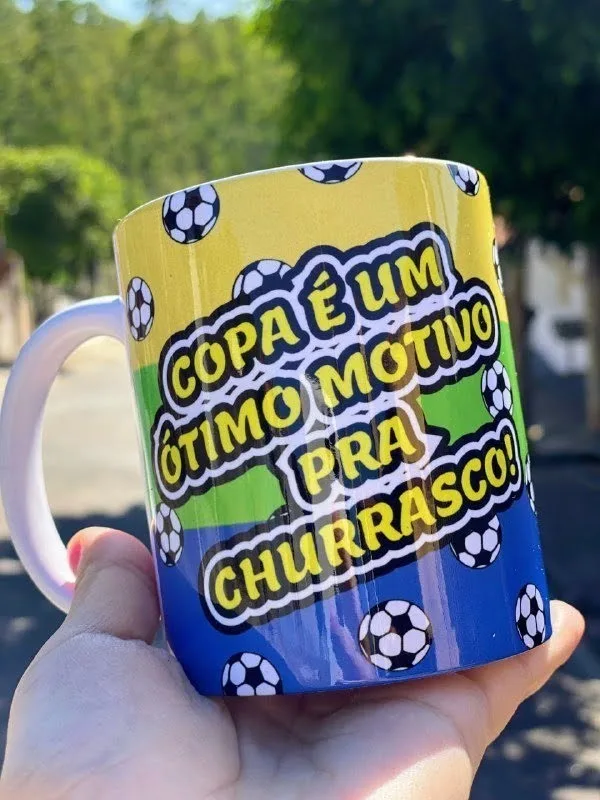 Artes Caneca Flork Seleção Brasileira Copa 2022 Sublimação 6 Artes Caneca Flork Seleção Brasileira Copa 2022 Sublimação