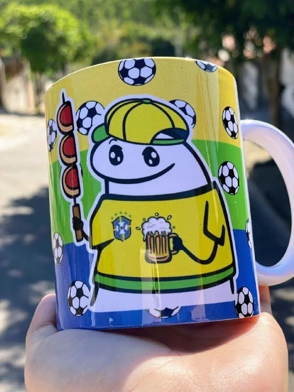 Artes Caneca Flork Seleção Brasileira Copa 2022 Sublimação 3 Artes Caneca Flork Seleção Brasileira Copa 2022 Sublimação