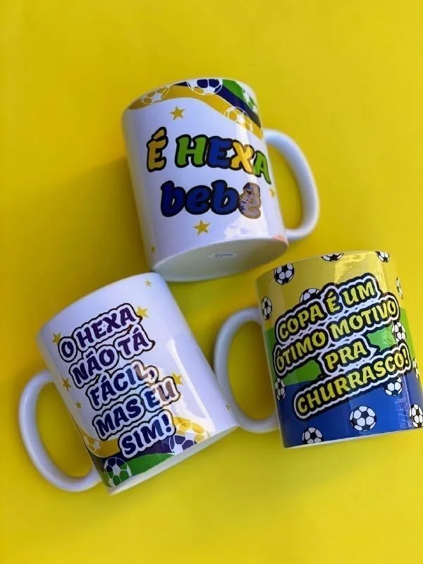 Artes Caneca Flork Seleção Brasileira Copa 2022 Sublimação 9 Artes Caneca Flork Seleção Brasileira Copa 2022 Sublimação