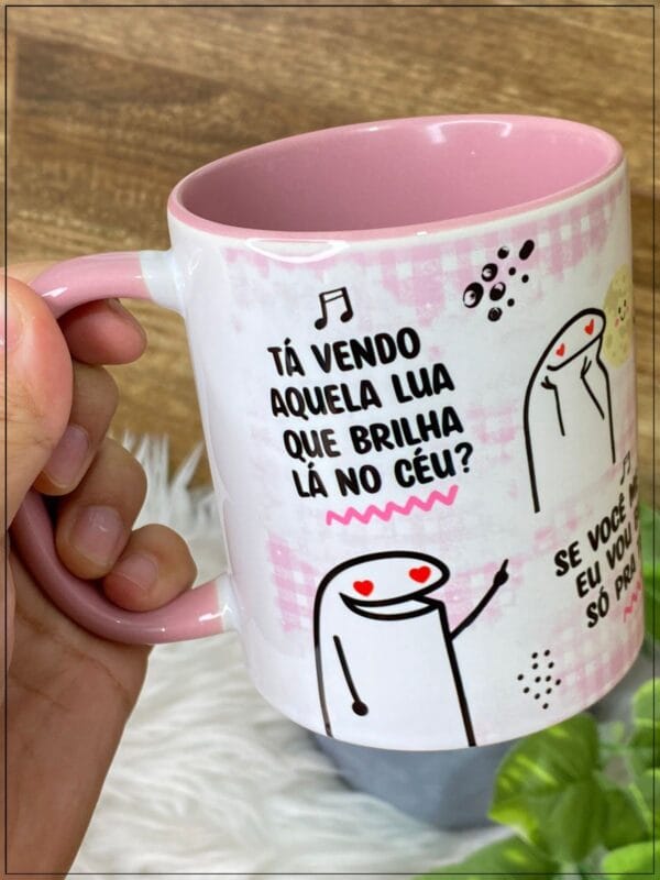 Artes Caneca Flork Ta Vendo Aquela Lua Que Brinha Lá No Céu