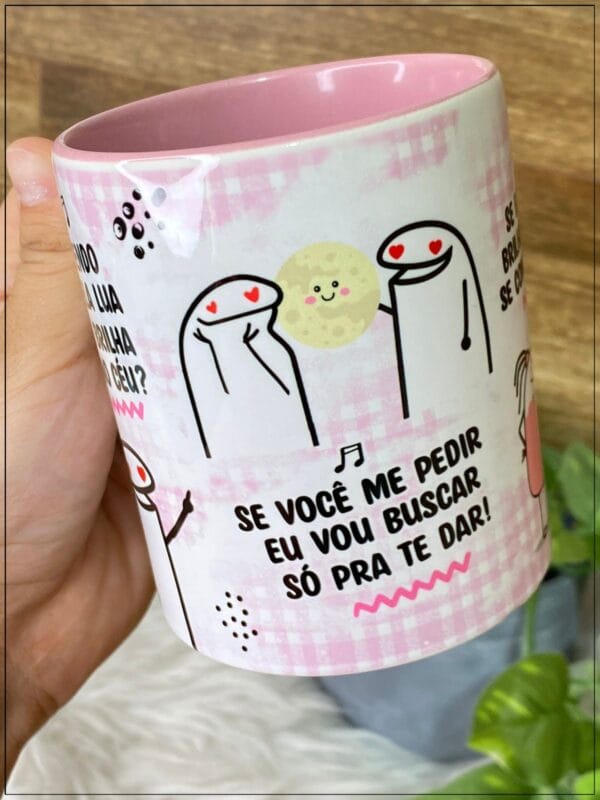 Artes Caneca Flork Ta Vendo Aquela Lua Que Brinha Lá No Céu