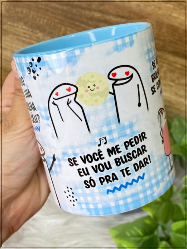 Artes Caneca Flork Ta Vendo Aquela Lua Que Brinha Lá No Céu