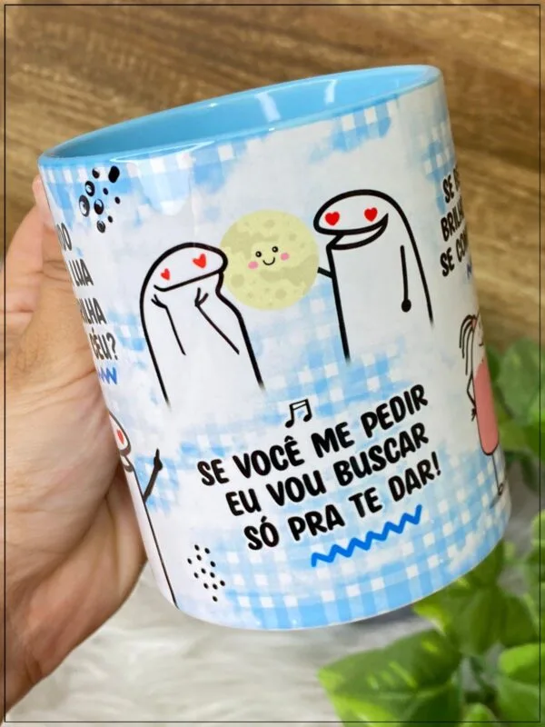 Artes Caneca Flork Ta Vendo Aquela Lua Que Brinha Lá No Céu