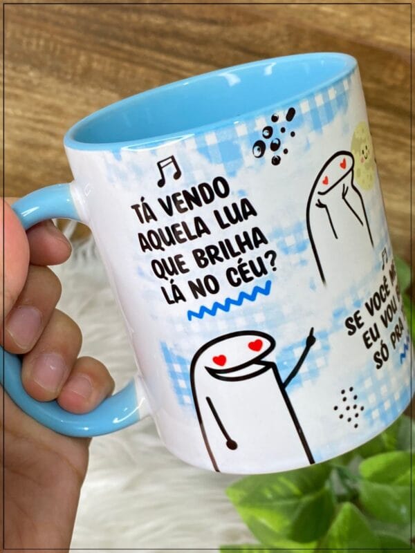Artes Caneca Flork Ta Vendo Aquela Lua Que Brinha Lá No Céu
