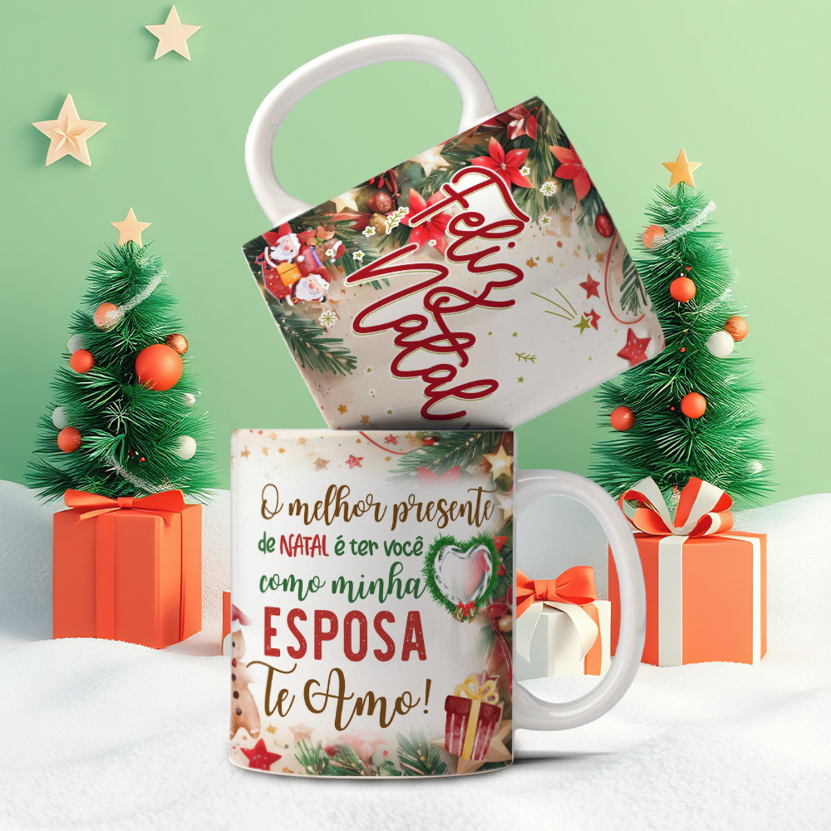 Artes Caneca Natal Familia - Arquivo Digital 3 Artes Caneca Natal Familia - Arquivo Digital