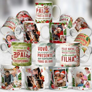 Artes Caneca Natal Familia - Arquivo Digital 9 Artes Caneca Natal Familia - Arquivo Digital