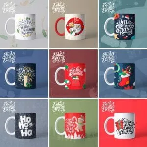 Artes Caneca Natal Sublimação Balinhas Frases E Ornamentos 8 Artes Caneca Natal Sublimação Balinhas Frases E Ornamentos