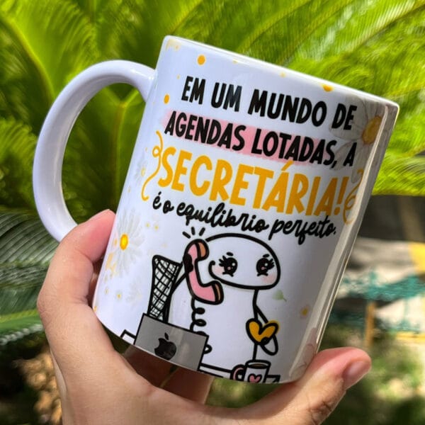 Artes Caneca Secretária Profissão Frases Flork Meme Café Png