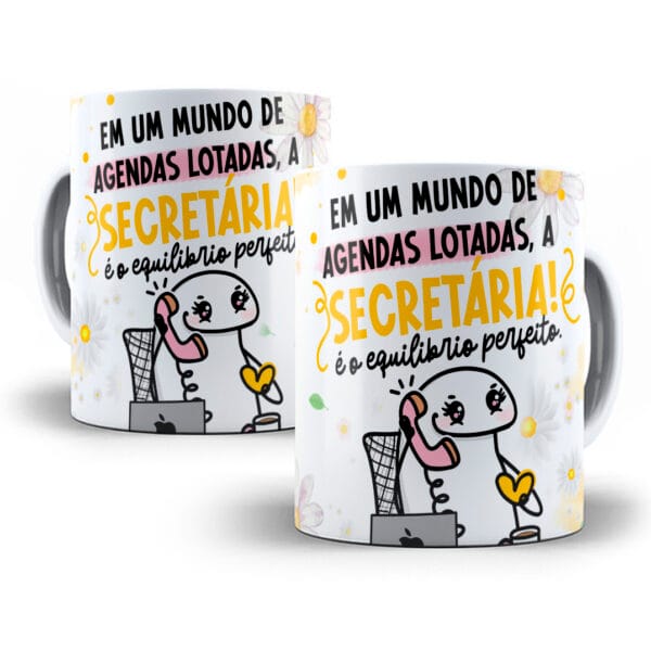 Artes Caneca Secretária Profissão Frases Flork Meme Café Png