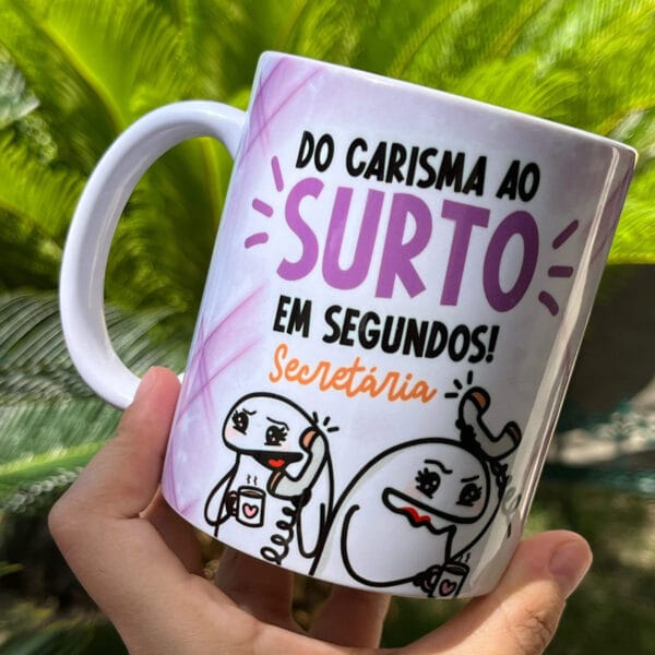 Artes Caneca Secretária Profissão Frases Flork Meme Café Png