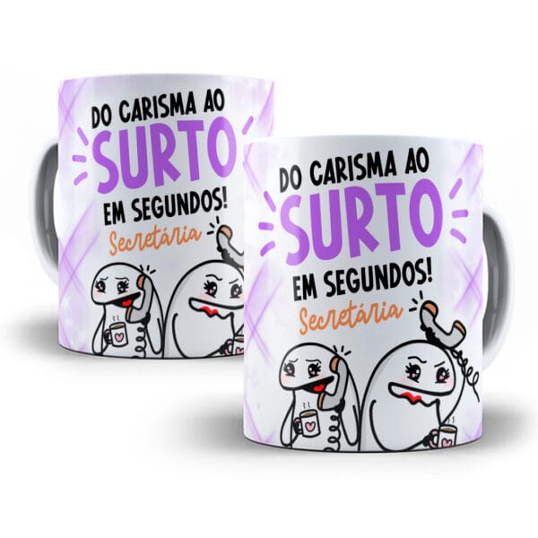 Artes Caneca Secretária Profissão Frases Flork Meme Café Png
