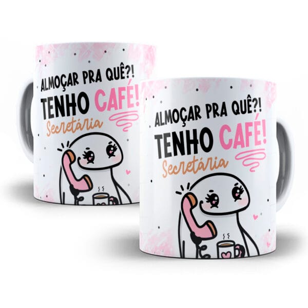 Artes Caneca Secretária Profissão Frases Flork Meme Café Png