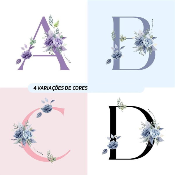 Artes Canecas Alfabeto Floral Dia Das Mulheres Sublimação