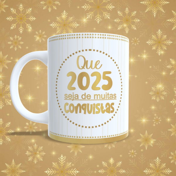 Artes Canecas Ano Novo 2025 Png E Pdf