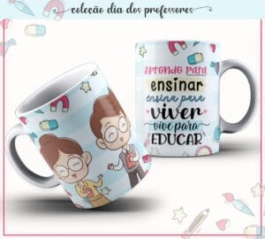 Artes Canecas Coleção Dia dos Professores