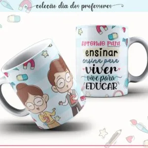 Artes Canecas Coleção Dia dos Professores