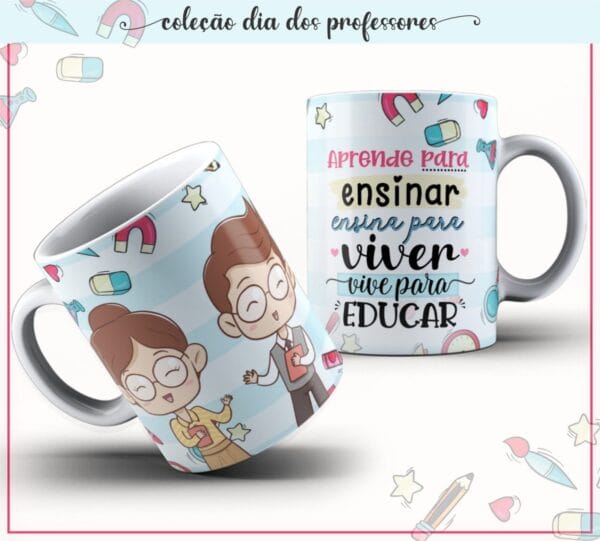Artes Canecas Coleção Dia dos Professores
