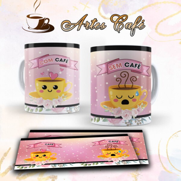 Artes Canecas com Café e sem Café