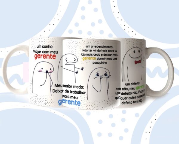 Artes Canecas Florks Gerante Png