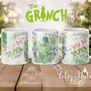 Artes Canecas Grinch Natal - Png