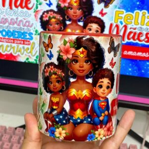 Artes Canecas Mãe Maravilha - Png