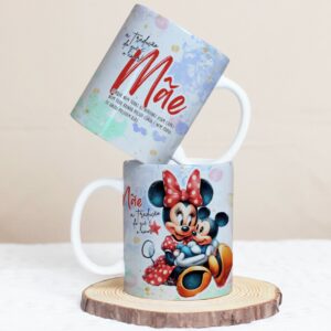 Artes Canecas Margarida e Minnie Mães - Png