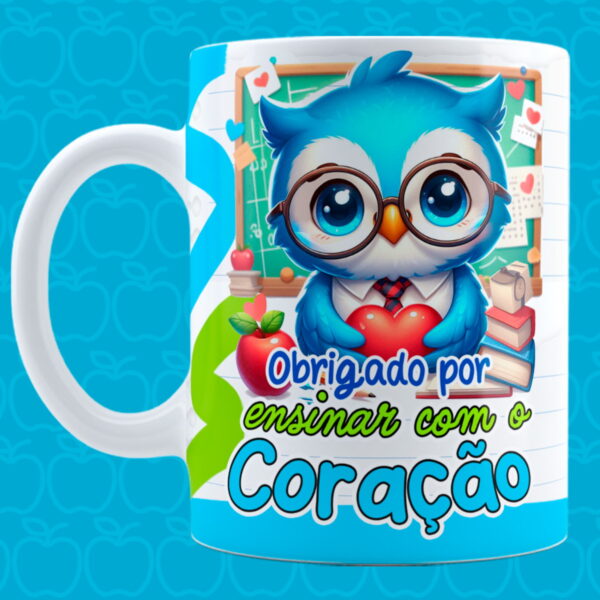 Artes Canecas Professores Corujinhas