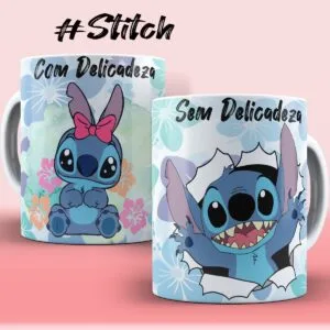 Artes Canecas Stitch com e sem Png e Corel 26 Artes Canecas Stitch com e sem Png e Corel