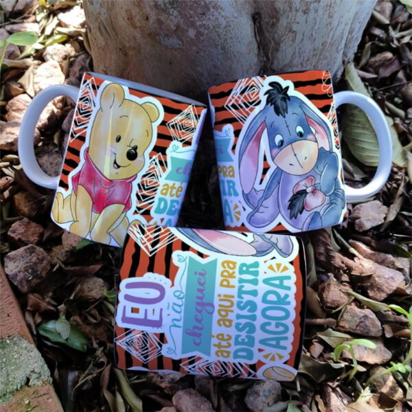 Artes Canecas Ursinho Puff - Png e Corel