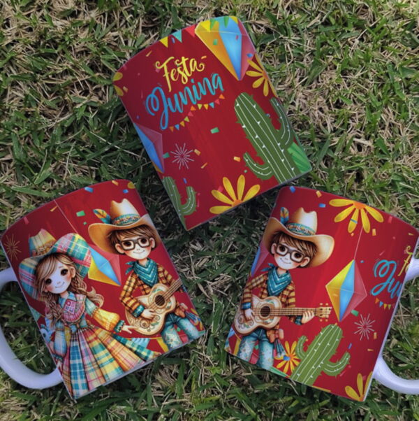 Artes Digitais Canecas Festa Junina - Png e Corel