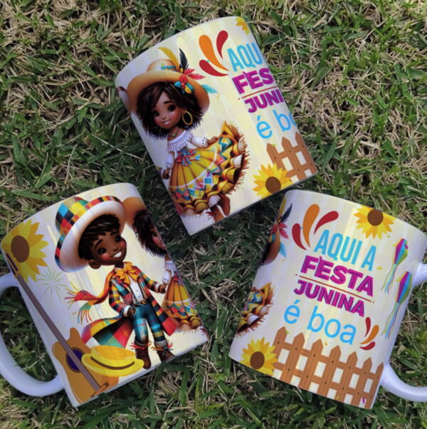 Artes Digitais Canecas Festa Junina - Png e Corel