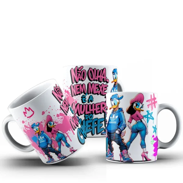 Artes Digitais Mickey e Minnie para Canecas - Namorados